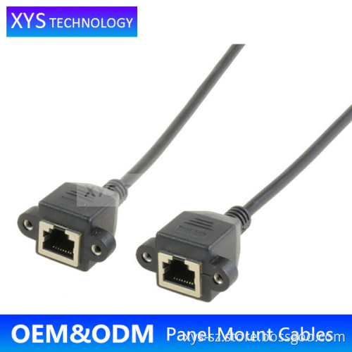 Alibaba Supplier Cat5e Network Cable RJ45 female to female Panel Mount/